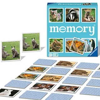 Ravensburger Memory 20879 - Tierkinder der Spieleklassiker für Tier-Fans Merkspiel für 2-8 Spieler ab 3 Jahren