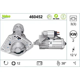 Valeo Starter 2,0 kW Mercedes Vito