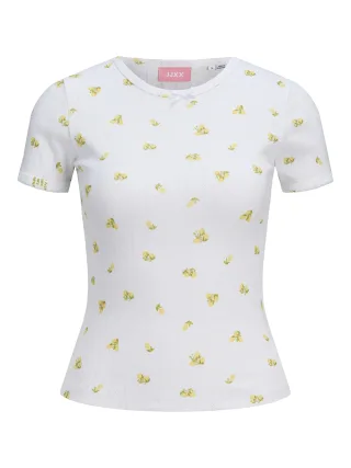 JJXX - JXELIZA STR SS POINTELLE TEE JRS Bright White - Gr. - M