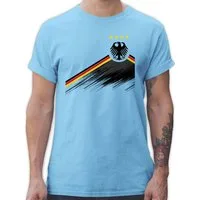 Shirtracer T-Shirt Adler Trikot mit Deutschland Flagge, Nationalmannschaft Germany 4 Ste 2026 Fussball WM Fanartikel