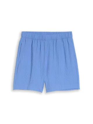 Denim Tom Tailor - Seersucker Shorts bonnet blue - Gr. - S