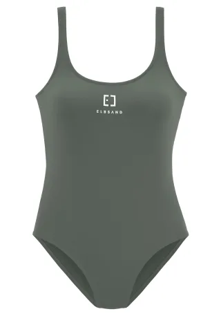 LASCANA - Elbsand LM Badeanzug olive - Gr. - 38C