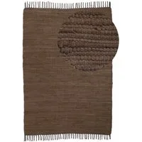 carpetfine Teppich Kelim Chindi uni, auch als Läufer, rechteckig, Höhe: 5 mm, Wendeteppich, reine Baumwolle, handgewebt, Uni-Farben, mit Fransen