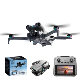 XKJ K900 MAX WiFi FPV with 4.5inch LCD Screen Controller HD Dual Camera Servo Gimbal 360° Obstacle Avoidance One-Key Air