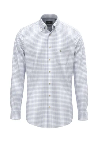 FYNCH-HATTON - Washed Oxford Check, B.D., 1/1 - Gr. - M