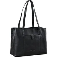 Benthill Henkeltasche Echt Leder Damen Tasche Handtasche Große Vintage Umhängetasche XL, Reißverschlussfach