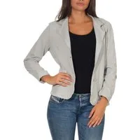 malito more than fashion Jackenblazer malito Damen Blazer klassisch, Sakko im Basic Look, Kurzjacke mit Sweat Blazer Jacke in Used Look Optik