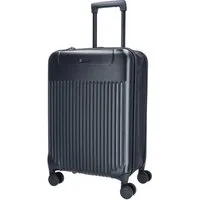 TheTrueC Koffer TheTrueC 4-Rad Trolley Faltbar 55cm - OSLO Black, 4 Rollen Rollen