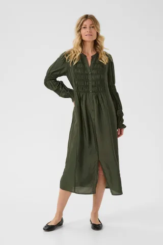 Kleid CRHenva Kleid Straight fit olive