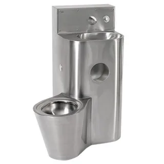 KWC Aquarotter Sanitärkombination, HEAVY DUTY, Edst., W.Mont., SPK, hydr., WC links, 2000100965 2000100965