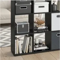 Vicco Raumteiler Karree, Schwarz, 138.5 x 142.5 cm, 1-tlg.
