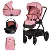 Chipolino Kombi-Kinderwagen Kombikinderwagen 3in1 Prestige, Babywanne Rucksack i-Size Babyschale