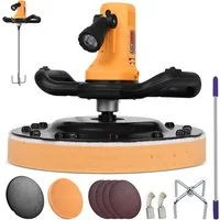 XERSEK Trockenbauschleifer 2in1 Putzglättmaschine Ø380mm Rührwerk 1680W Putzbearbeitungsmaschine, max. 2800,00 U/min, Beton Mörtel Rührer Handrührwerk Wandschleifer