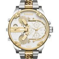 Diesel Chronograph MR. DADDY 2.0 DZ7486, Armbanduhr, Herrenuhr, Edelstahlarmband, analog, Tag, Stoppfunktion