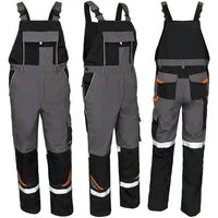 Artmas Arbeitslatzhose Arbeitslatzhose Berufshose Cargohose Warnhose Latzhose Reflektierend