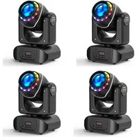 ZonQoonz Discolicht 100W Moving Head licht,10 Muster+8 Farben+18 Prismen Hohe Helligkeit