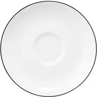 Seltmann Weiden Untertasse Lido Black Line, (1 St), Espressountertasse 12 cm
