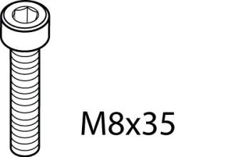 Ideal Standard Zylinderschraube M8x35 DIN 912 A960242NU