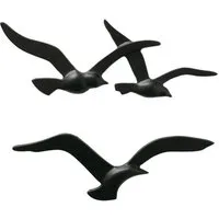 BOLTZE GRUPPE GmbH Hängedekoration Wandobjekt Birdy, Möwe Metall 2er Set