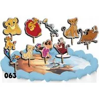 Festivalartikel Tortenstecker Torten Topper Set König der Löwen 10x Kuchendeko Kinder, (1-tlg)
