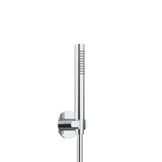 Herzbach LIVING SPA Wannenset Halter 70 rund Stabhandbrause 1250mm Chrom, 11.914000.1.01 11.914000.1.01
