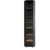 Vicco Hochschrank Irma, Anthrazit/Goldkraft Eiche, 33 x 192 cm 7 Fächer (1-St)