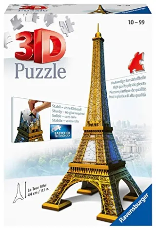 Ravensburger 12556 - Eiffelturm 3D Puzzle (216 Teile)