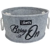 Holland Animal Care Tierkuscheltier Hundespielzeug Korb Let's Bring It On, Filz, (1-tlg)
