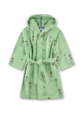 Sanetta - Bademantel/Morningcoat jade green - Gr. - 140