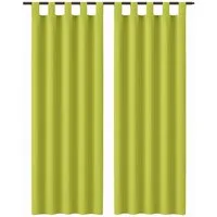 Bestlivings Gardine "Ellen" mit Schlaufen (2 St), Schlaufe, blickdicht, Polyester, einfarbig, modern, waschbar bei 30°C