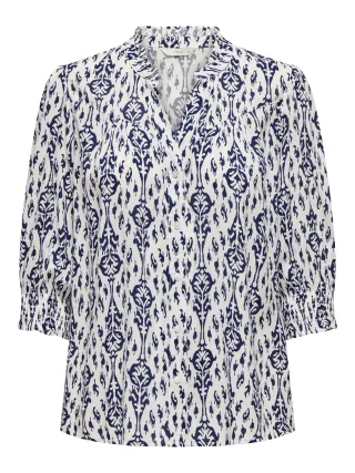 ONLY - ONLRAYA 3/4 SHIRT WVN NOOS night sky - Gr. - XS