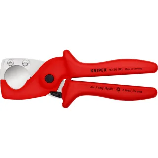 KNIPEX PlastiCut Schlauch- und Schutzrohrschneider 185 mm aus zähem, glasfaserverstärktem Kunststoff - 9020185