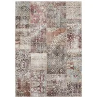Interiyou Teppich Gent, Rechteckig, Höhe: 5 mm, Vintage Kurzflor für Wohnzimmer, Schlafzimmer, waschbar, pflegeleicht