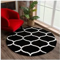 Sanat Hochflor-Teppich Madrid, rund, Höhe: 30 mm, Wohnzimmer, Langflor, Shaggy Teppich