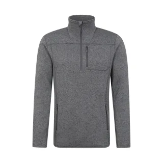 Mountain Warehouse - "Helford" Fleece-Oberteil mit halbem Reißverschluss für Herren (Grau)