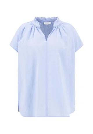 FYNCH-HATTON - BLOUSE HALFSLEEVE CHAMBRAY cornflower blue - Gr. - 38