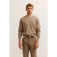 bugatti Rundhalspullover Regular Fit Basic Essential aus reiner Baumwolle