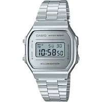 CASIO VINTAGE Chronograph A168WEM-7EF, Quarzuhr, Armbanduhr,Damenuhr, Herrenuhr, Digitaluhr, Edelstahlarmband