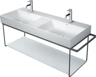 Duravit DuraSquare Metallkonsole Schwarz Matt 1265x451x400 mm - 0031184600 31184600