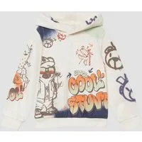 s.Oliver Sweatshirt Sweatshirt Hoodie mit All-over-Print im Graffiti-Stil