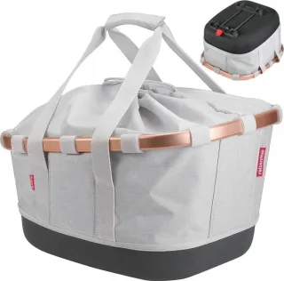 KLICKfix Bikebasket GT für Racktime Gepäckträgertasche twist sky rose 21 L