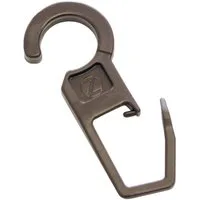 GARDINIA Faltenclip Faltenlegehaken Öse Ø 10 mm, (10-St), Serie Gardinenstangen-Set Lugano Classic Ø 28 mm