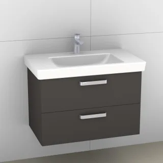 Artiqua 414 Waschtischunterschrank für Subway 2.0 717581 Stahlgrau, 414-WU2L-V68-7142-88 414-WU2L-V68-7142-88