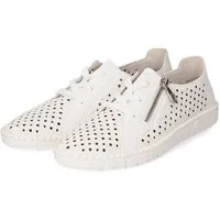 Rieker Rieker M2300-80 Damen Leder white Schnürschuh
