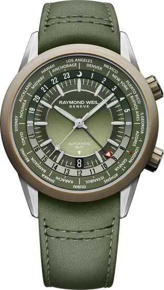 Raymond Weil Freelancer Grün Herren Armbanduhr 2765-SBC-52001