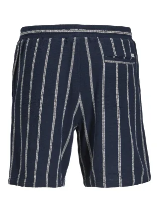 JACK&JONES - JPSTJAIDEN COBA STRIPE JOG SHORTS REG LN Blau - Gr. - L