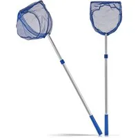 BigDean Angelkescher 2x Kescher für Kinder Teleskop Kinderkescher 75cm lang (Set, 2-St., Kinderkescher), Kinderkescher, Teleskopstange, Feinmaschig, Kompakt