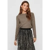 ONLY Rundhalspullover ONLRICA LIFE L/S PULLOVER KNT NOOS Materialmix, regular fit