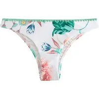 Next Bikini-Hose Glänzende Bikinihose mit Überwendlingsstich (1-St)