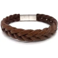 NAHLE Lederarmband Leder Armband Vintage Braunes Echtleder Armband (inklusive Schmuckbox)